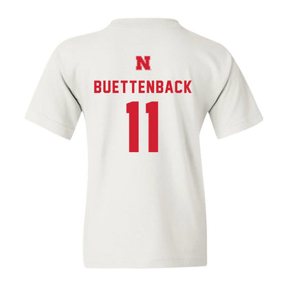 Nebraska - NCAA Baseball : Max Buettenback - Youth T-Shirt Sports Shersey