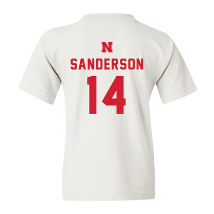 Nebraska - NCAA Baseball : Case Sanderson - Youth T-Shirt Sports Shersey