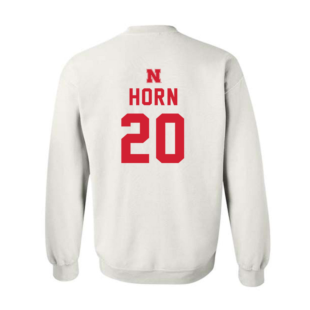 Nebraska - NCAA Baseball : Tyner Horn - Crewneck Sweatshirt Sports Shersey