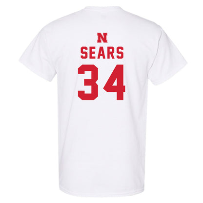 Nebraska - NCAA Baseball : Brett Sears - T-Shirt Sports Shersey