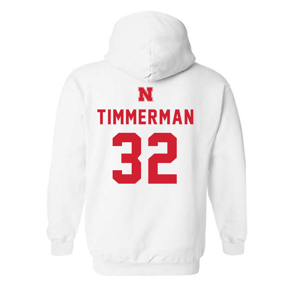 Nebraska - NCAA Baseball : Tucker Timmerman - Hooded Sweatshirt Sports Shersey