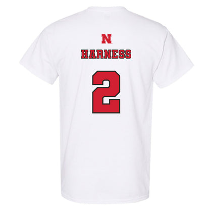 Nebraska - NCAA Softball : Sarah Harness - T-Shirt Sports Shersey