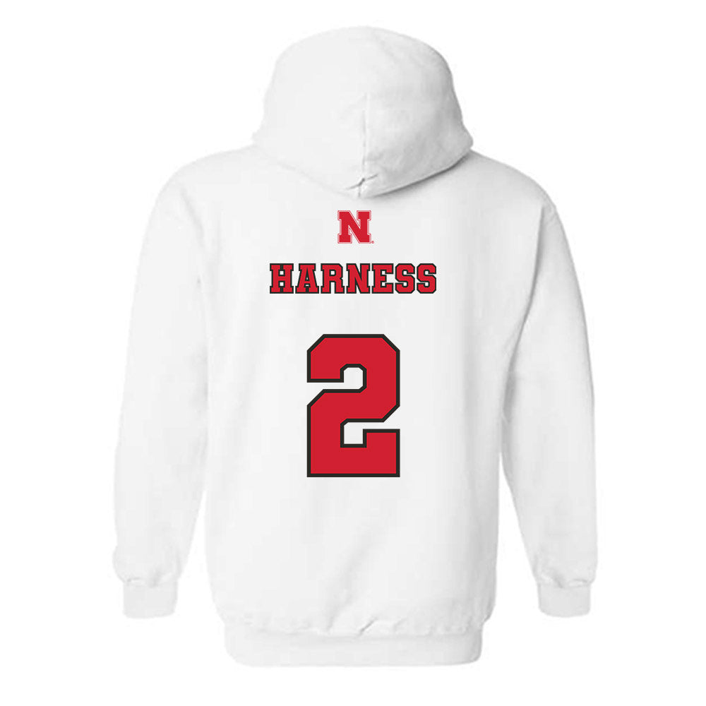 Nebraska - NCAA Softball : Sarah Harness - Hooded Sweatshirt Sports Shersey