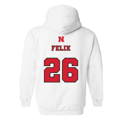 Nebraska - NCAA Softball : Alina Felix - Hooded Sweatshirt Sports Shersey