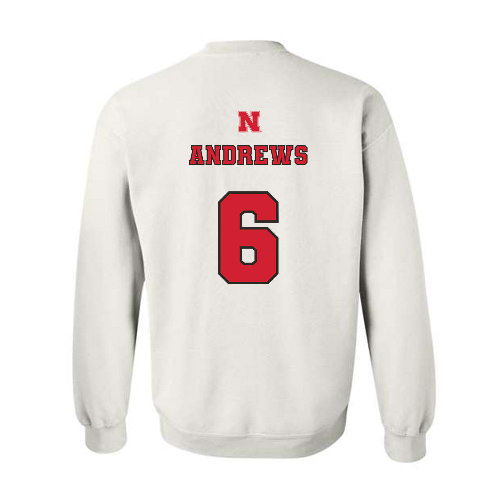 Nebraska - NCAA Softball : Billie Andrews - Crewneck Sweatshirt Sports Shersey