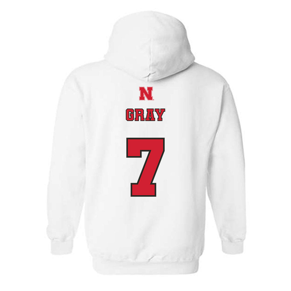 Nebraska - NCAA Softball : Sydney Gray - Hooded Sweatshirt Sports Shersey