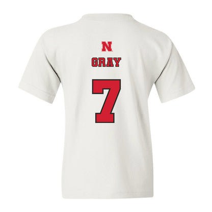 Nebraska - NCAA Softball : Sydney Gray - Youth T-Shirt Sports Shersey