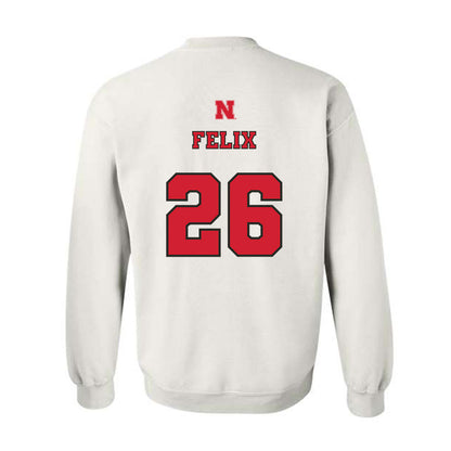 Nebraska - NCAA Softball : Alina Felix - Crewneck Sweatshirt Sports Shersey