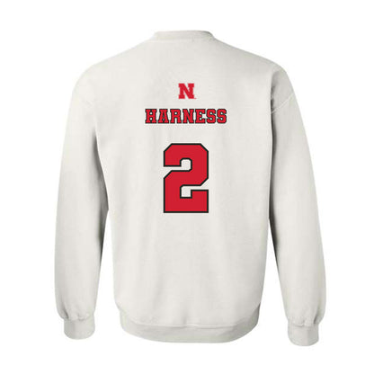 Nebraska - NCAA Softball : Sarah Harness - Crewneck Sweatshirt Sports Shersey