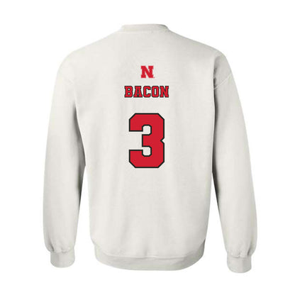 Nebraska - NCAA Softball : Bella Bacon - Crewneck Sweatshirt Sports Shersey