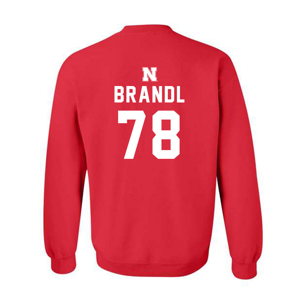 Nebraska - NCAA Football : Jacob Brandl - Crewneck Sweatshirt Replica Shersey