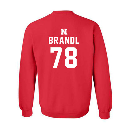 Nebraska - NCAA Football : Jacob Brandl - Crewneck Sweatshirt Replica Shersey