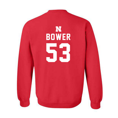 Nebraska - NCAA Football : Jacob Bower - Crewneck Sweatshirt Replica Shersey