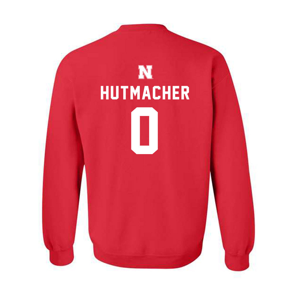 Nebraska - NCAA Football : Nash Hutmacher - Crewneck Sweatshirt Replica Shersey