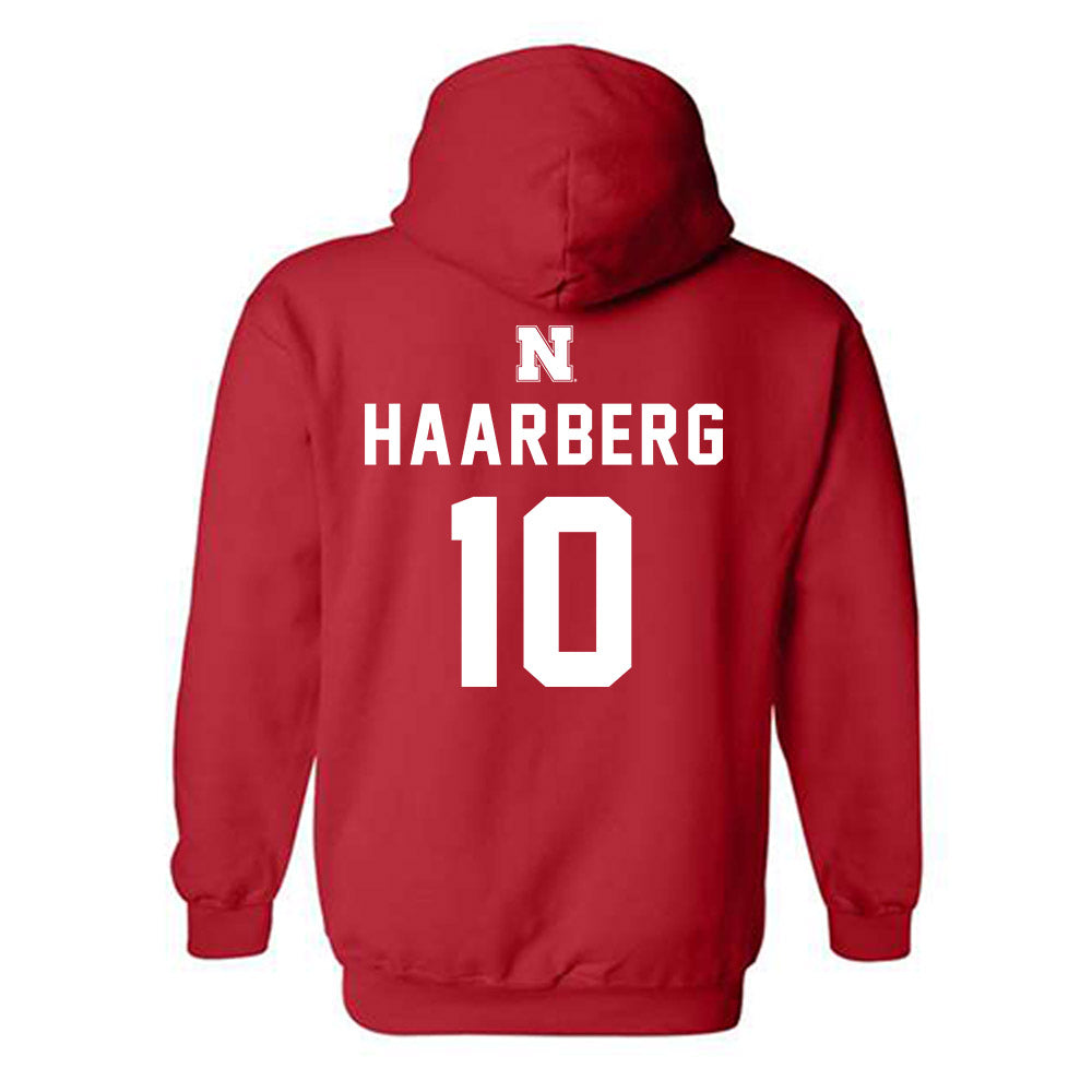 Nebraska - NCAA Football : Heinrich Haarberg Hooded Sweatshirt