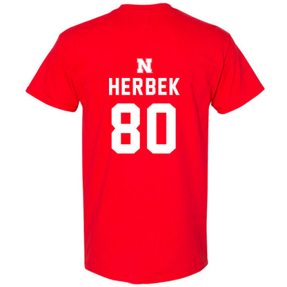 Nebraska - NCAA Football : Jacob Herbek Short Sleeve T-Shirt