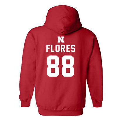 Nebraska - NCAA Football : Ismael Flores - Hooded Sweatshirt