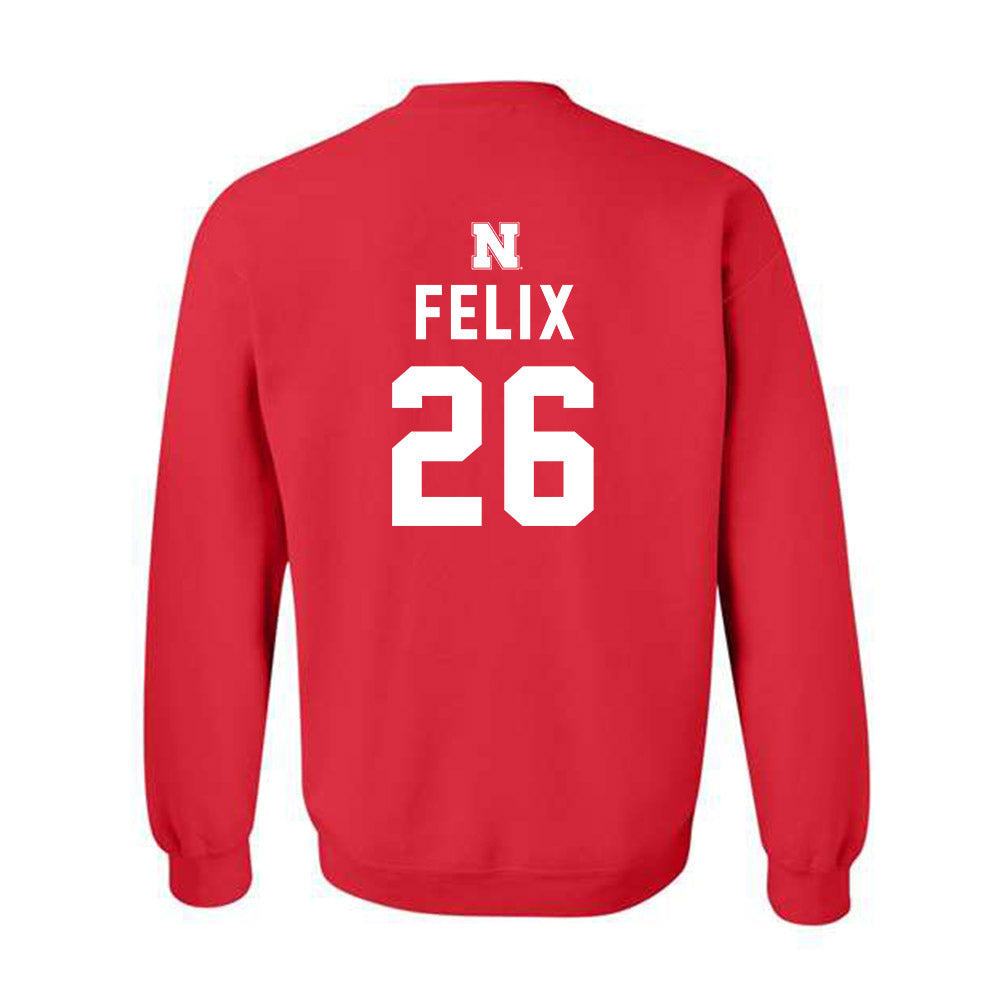 Nebraska - NCAA Softball : Alina Felix - Crewneck Sweatshirt Replica Shersey