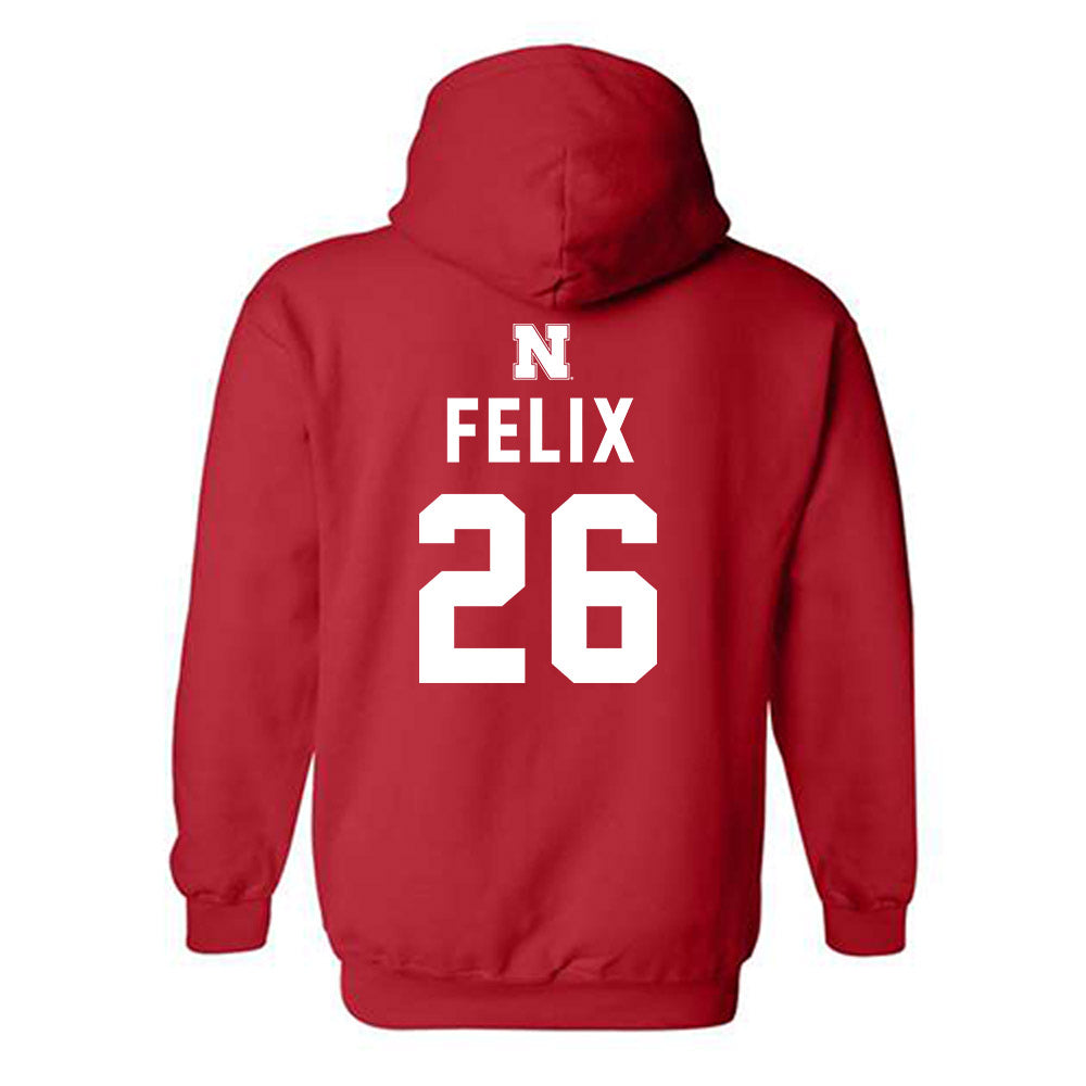 Nebraska - NCAA Softball : Alina Felix - Hooded Sweatshirt Replica Shersey