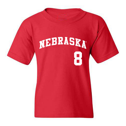 Nebraska - NCAA Softball : Abbie Squier - Youth T-Shirt Replica Shersey