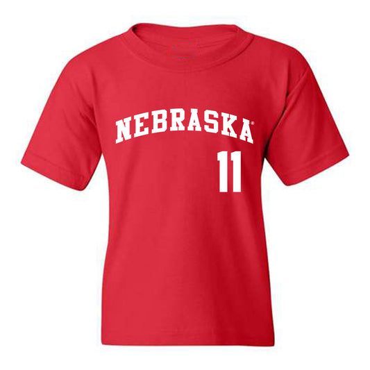 Nebraska - NCAA Softball : Talia Tokheim - Youth T-Shirt Replica Shersey