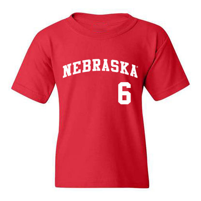 Nebraska - NCAA Softball : Billie Andrews - Youth T-Shirt Replica Shersey