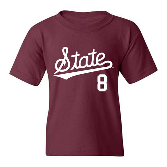 Mississippi State - NCAA Baseball : Amani Larry - Youth T-Shirt Sports Shersey