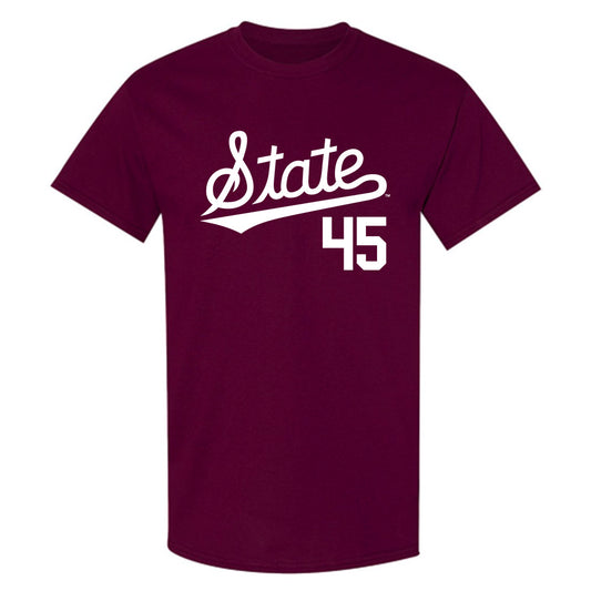 Mississippi State - NCAA Baseball : Tyler Davis - T-Shirt Sports Shersey