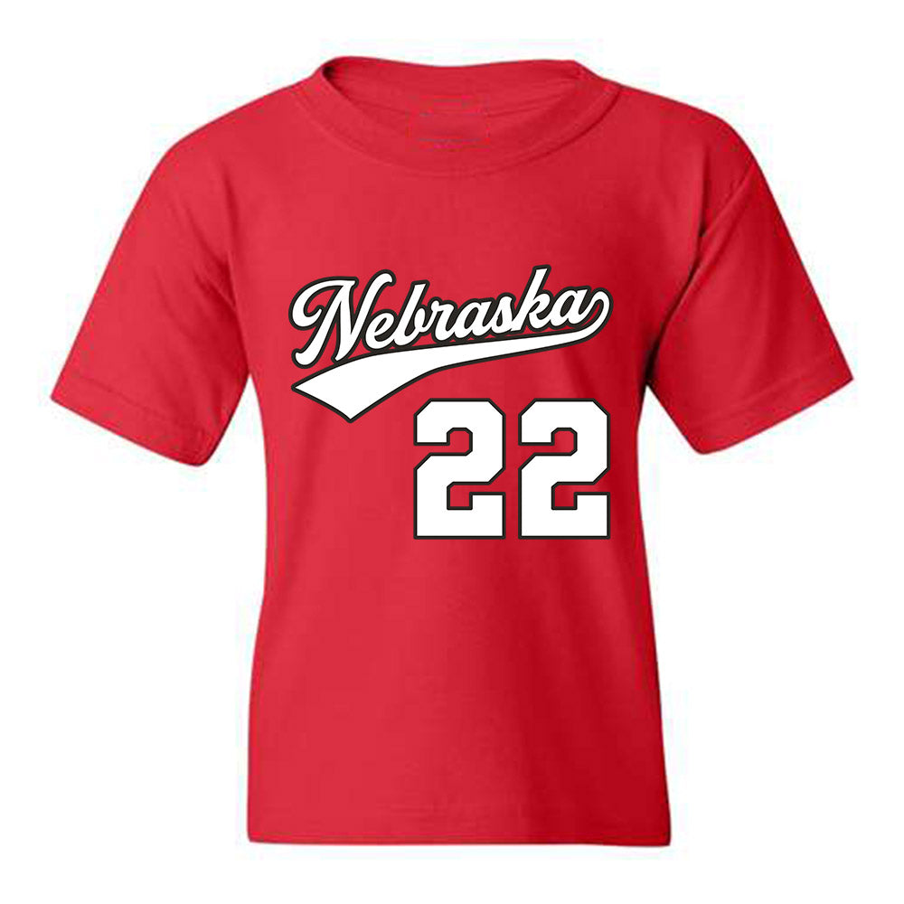Nebraska - NCAA Women's Volleyball : Lindsay Krause Youth T-Shirt