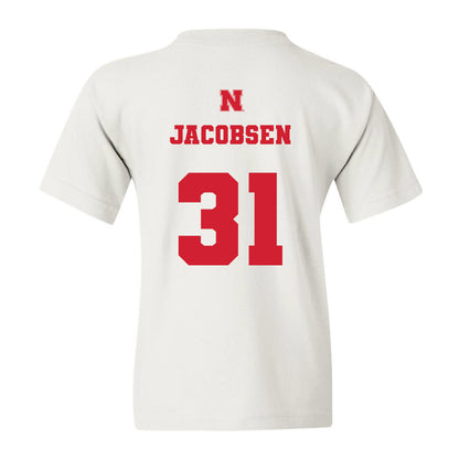 Nebraska - NCAA Men's Basketball : Cale Jacobsen - Youth T-Shirt Classic Shersey