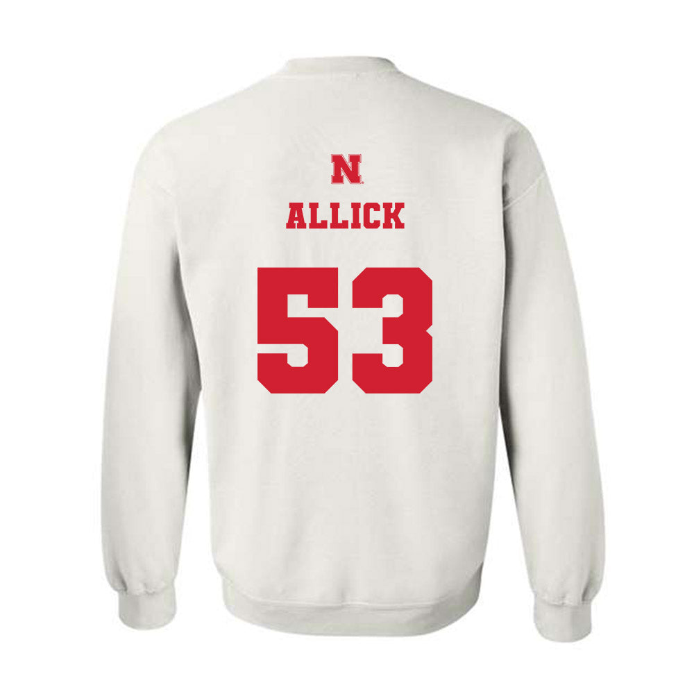 Nebraska - NCAA Men's Basketball : Josiah Allick - Crewneck Sweatshirt Classic Shersey