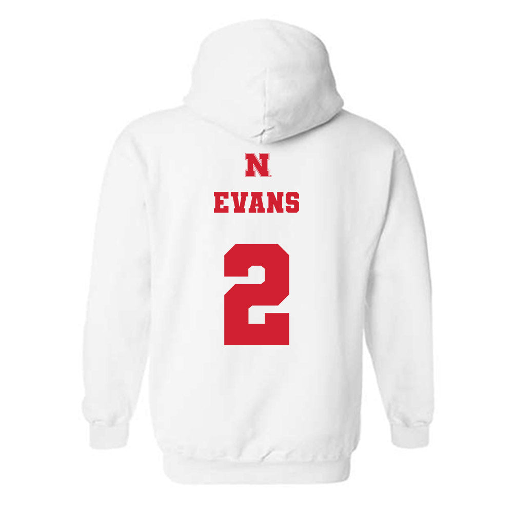 Nebraska - NCAA Baseball : Matt Evans - Hooded Sweatshirt Classic Shersey