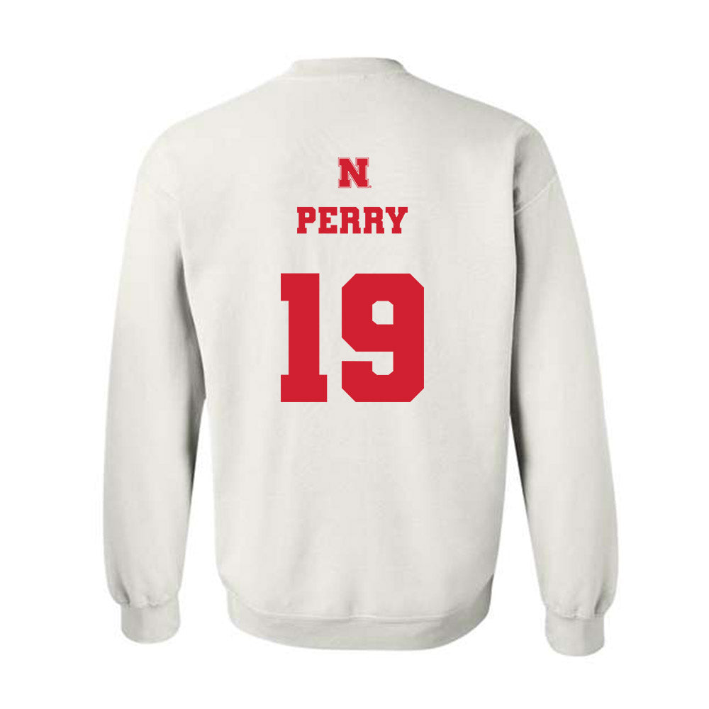 Nebraska - NCAA Baseball : Kyle Perry - Crewneck Sweatshirt Classic Shersey