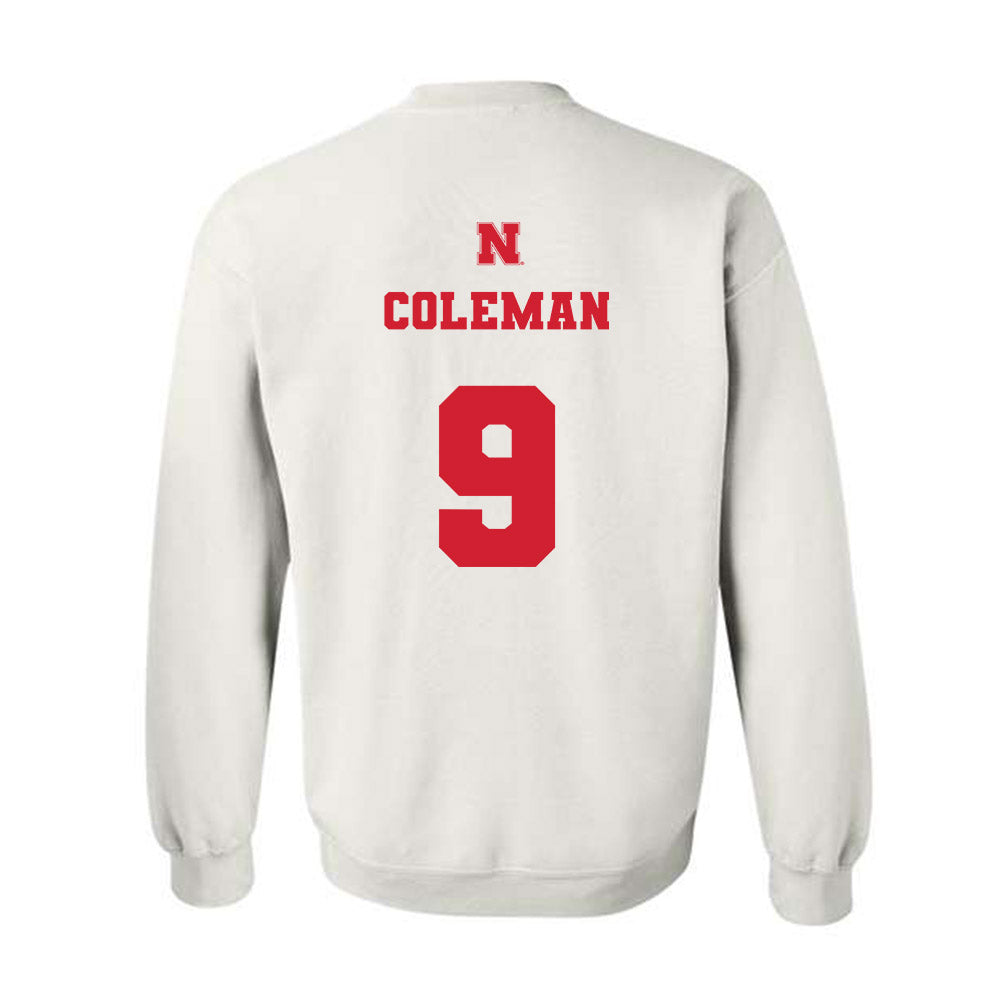 Nebraska - NCAA Men's Basketball : Jarron Coleman - Crewneck Sweatshirt Classic Shersey