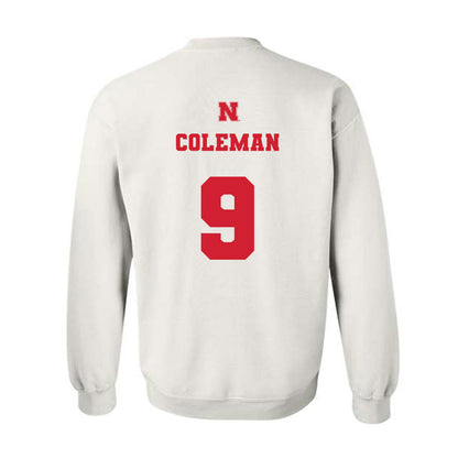 Nebraska - NCAA Men's Basketball : Jarron Coleman - Crewneck Sweatshirt Classic Shersey