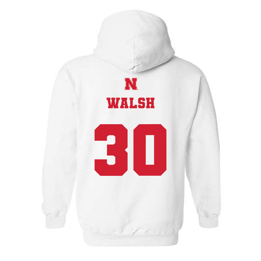 Nebraska - NCAA Baseball : Will Walsh - Hooded Sweatshirt Classic Shersey