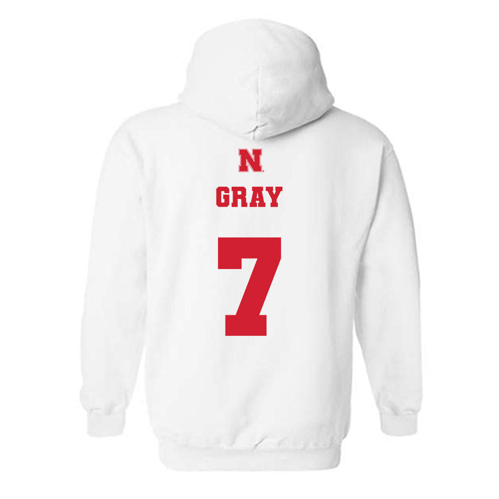 Nebraska - NCAA Softball : Sydney Gray - Hooded Sweatshirt Classic Shersey