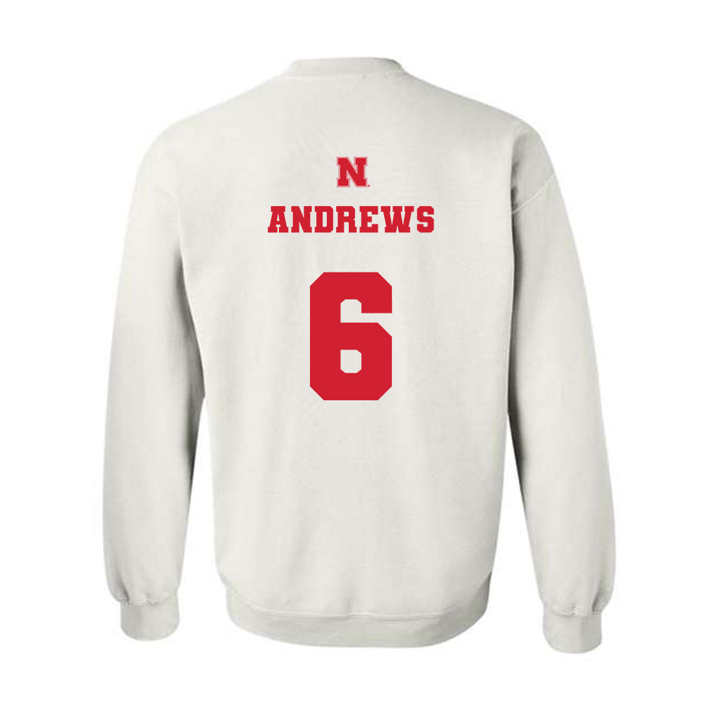 Nebraska - NCAA Softball : Billie Andrews - Crewneck Sweatshirt Classic Shersey