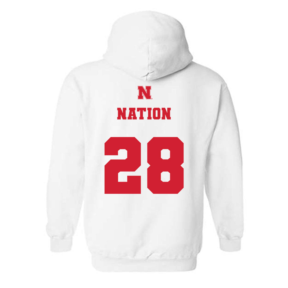 Nebraska - NCAA Football : Ethan Nation - Hooded Sweatshirt