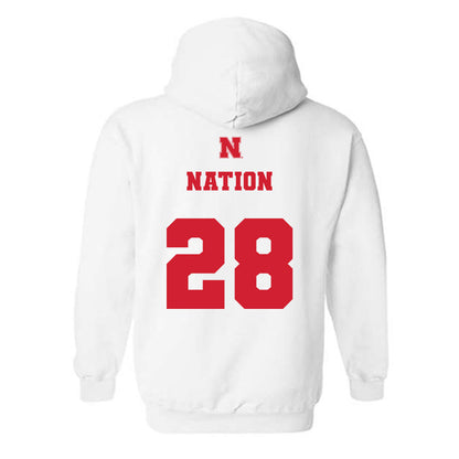 Nebraska - NCAA Football : Ethan Nation - Hooded Sweatshirt