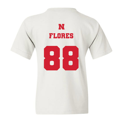 Nebraska - NCAA Football : Ismael Flores - Youth T-Shirt