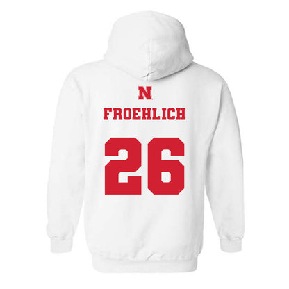 Nebraska - NCAA Baseball : Kyle Froehlich - Hooded Sweatshirt Classic Shersey