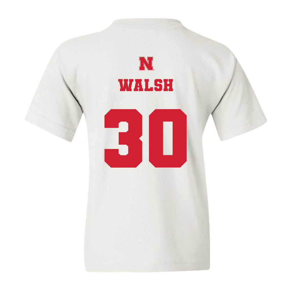 Nebraska - NCAA Baseball : Will Walsh - Youth T-Shirt Classic Shersey