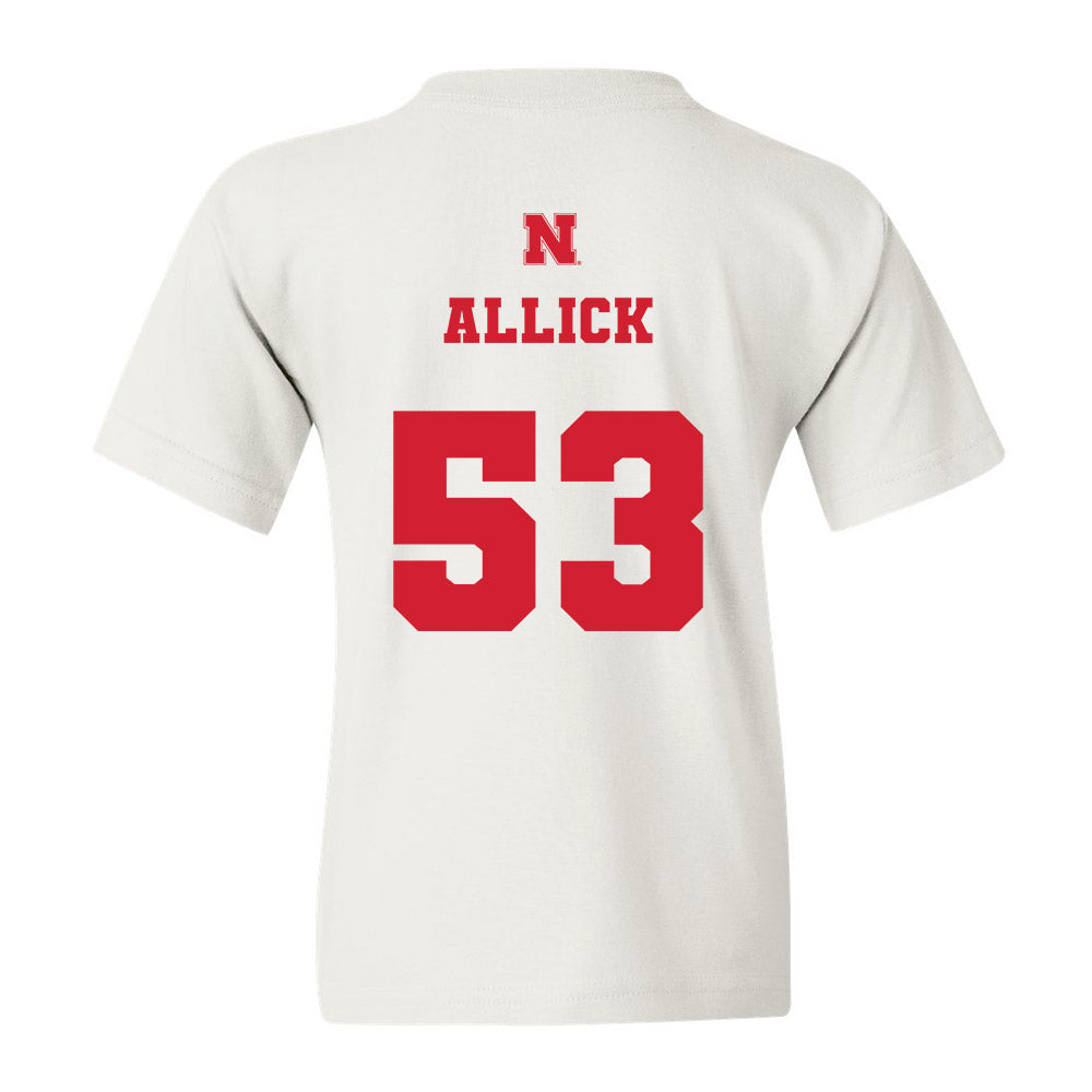 Nebraska - NCAA Men's Basketball : Josiah Allick - Youth T-Shirt Classic Shersey