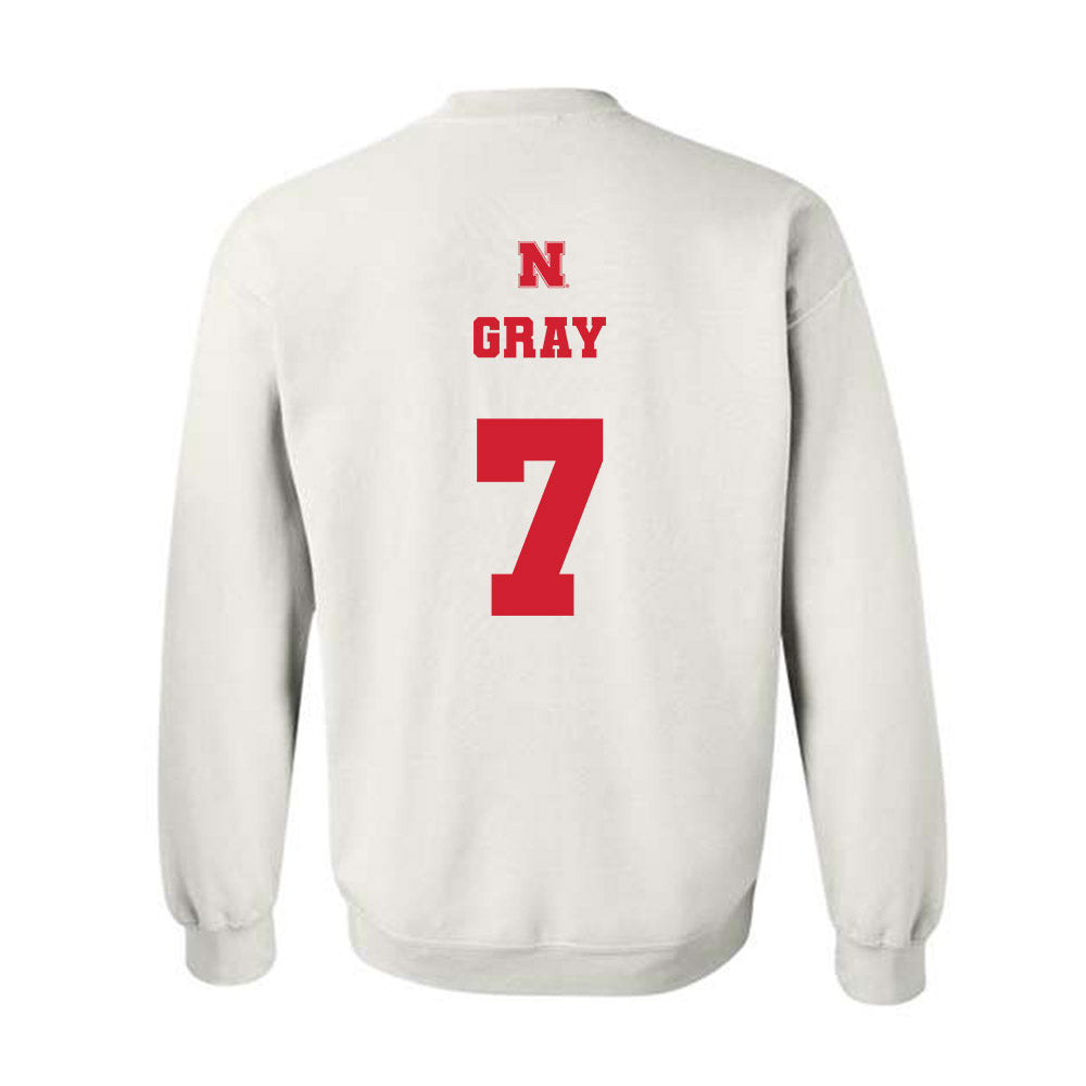 Nebraska - NCAA Softball : Sydney Gray - Crewneck Sweatshirt Classic Shersey