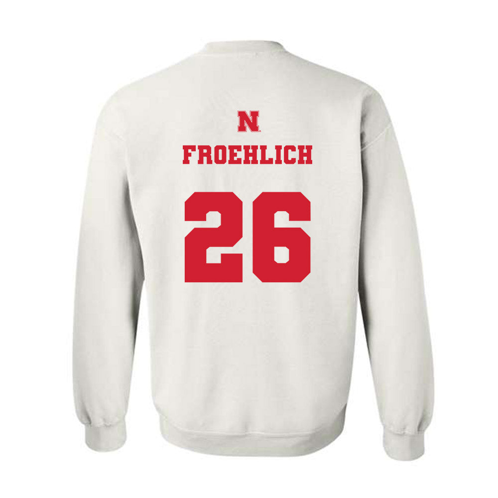 Nebraska - NCAA Baseball : Kyle Froehlich - Crewneck Sweatshirt Classic Shersey