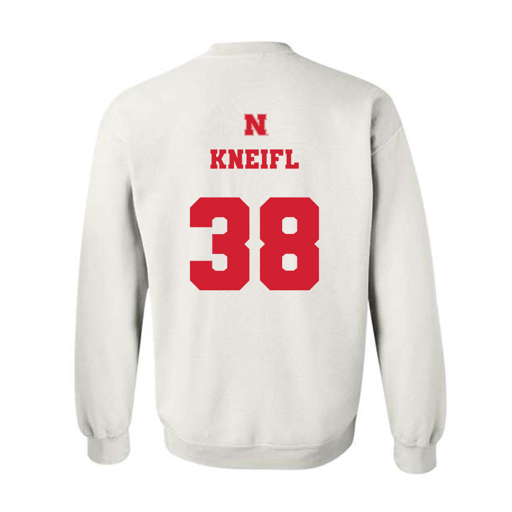 Nebraska - NCAA Baseball : Brooks Kneifl - Crewneck Sweatshirt Classic Shersey