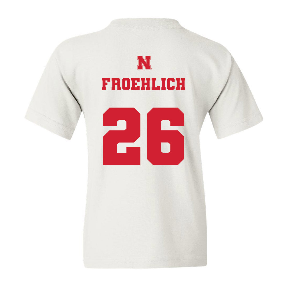 Nebraska - NCAA Baseball : Kyle Froehlich - Youth T-Shirt Classic Shersey