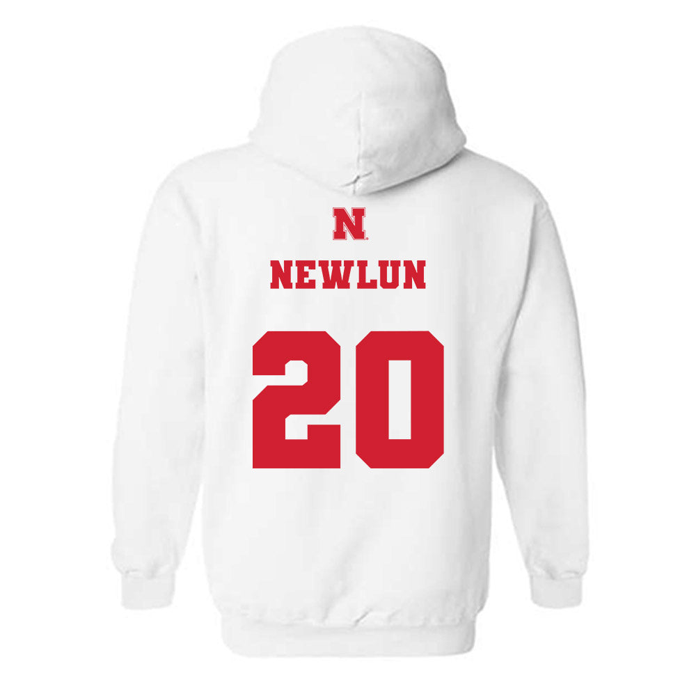 Nebraska - NCAA Softball : Abbey Newlun - Hooded Sweatshirt Classic Shersey