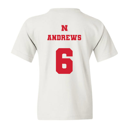 Nebraska - NCAA Softball : Billie Andrews - Youth T-Shirt Classic Shersey